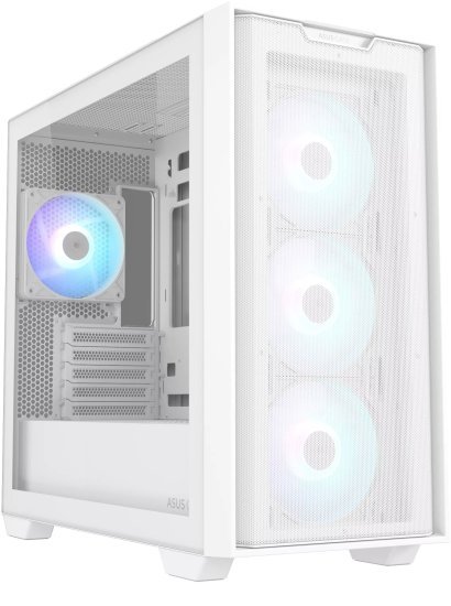 מארז ללא ספק Asus A21 PLUS ARGB Micro ATX - צבע לבן