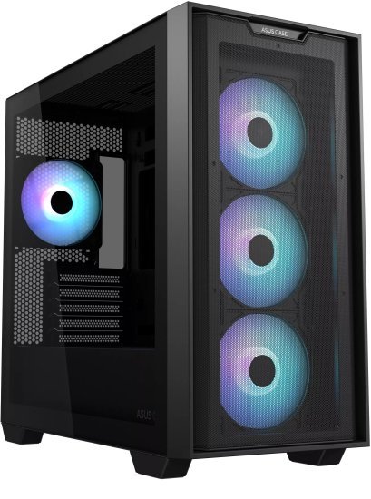 מארז ללא ספק Asus A21 PLUS ARGB Micro ATX - צבע שחור