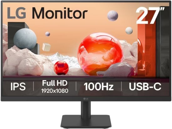 מסך מחשב FHD IPS בגודל ''27 דגם 27MS530B-B מבית LG