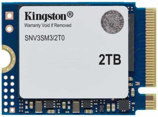כונן SSD פנימי NV3 PCIe 4.0 NVMe בתצורת M.2 2230 דגם SNV3SM3 / 2T0 מבית Kingston - נפח 2TB