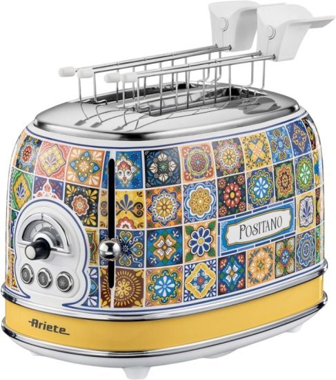 מצנם קופץ 2 פרוסות Ariete Vintage 155 815W - צבע Positano