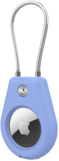 כיסוי מחזיק מפתחות ל-Apple AirTag דגם The Zephiron מבית Camel Mountain - צבע תכלת