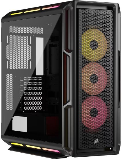 מארז ללא ספק Corsair iCUE LINK 5000T LX RGB Tempered Glass Mid-Tower ATX - צבע שחור