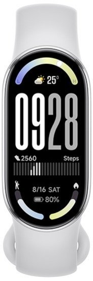 צמיד כושר חכם Xiaomi Smart Band 10 - צבע כסוף - שנה אחריות יבואן רשמי על-ידי המילטון