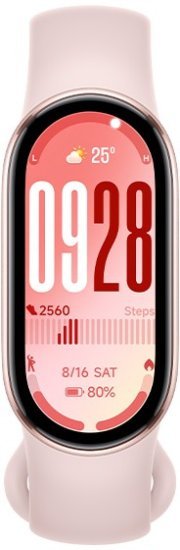 צמיד כושר חכם Xiaomi Smart Band 10 - צבע ורוד - שנה אחריות יבואן רשמי על-ידי המילטון