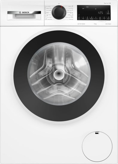 מכונת כביסה פתח חזית 9 ק''ג 1200 סל''ד Bosch Serie 6 WGG242Z9IL - צבע לבן - תוצרת ספרד - אחריות יבואן רשמי BSH