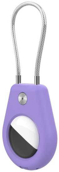 כיסוי מחזיק מפתחות ל-Apple AirTag דגם The Zephiron מבית Camel Mountain - צבע סגול