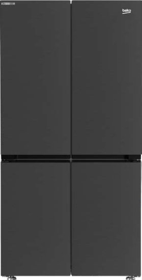 מקרר 4 דלתות אינוורטר מקפיא תחתון 572 ליטר Beko NeoFrost GN1406226XBR - צבע נירוסטה מושחרת