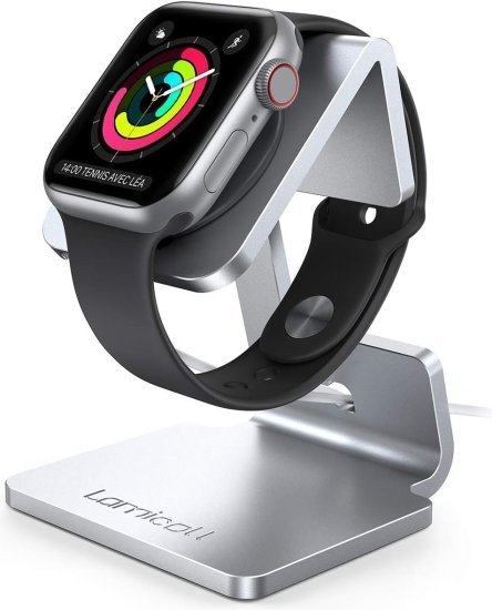 מעמד עגינה עבור Apple Watch מבית Lamicall - צבע כסוף