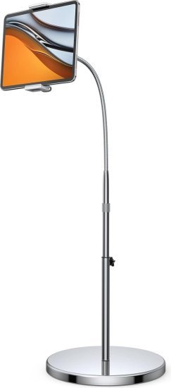 מעמד רצפה גמיש לטאבלטים בגודל ''4.7-12.9  מבית Lamicall - צבע כסוף