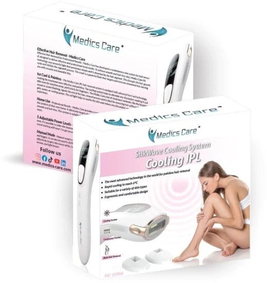מכשיר מתקדם להסרת שיער SilkWave IPL מבית Medics-Care