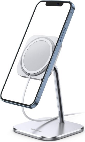 מעמד מתכוונן לטלפון מותאם MagSafe מבית Lamicall - צבע כסוף