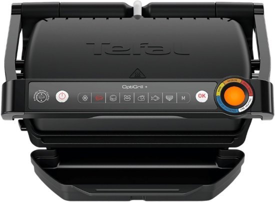 טוסטר גריל לחיצה Tefal OptiGrill 2000W GC7178G1 - צבע שחור