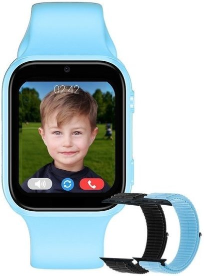 שעון חכם לילדים MeWatch K12 Light - צבע כחול - תמיכה מלאה בעברית + סים מובנה