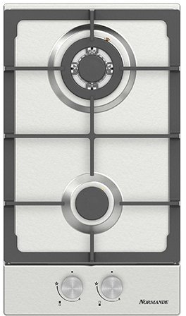 מציאון ועודפים - כיריים 2 להבות גז דומינו בגימור נירוסטה Normande ND-3051 - צבע כסוף