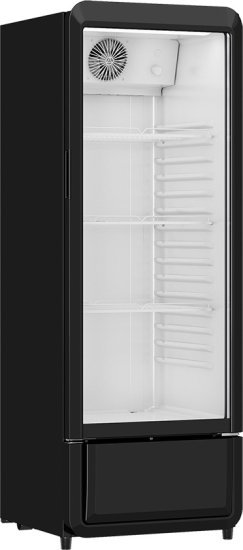 מקרר ויטרינה תעשייתי 240 ליטר Normande SC-240 No-Frost - צבע שחור