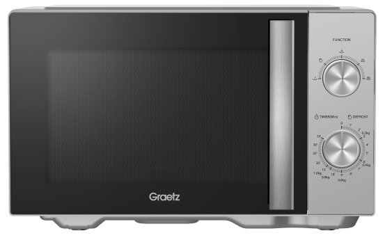 מיקרוגל מכני 23 ליטר Graetz MW-2425-S 800W - צבע כסוף
