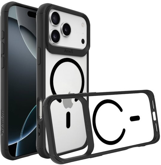 כיסוי Toiko AtomX תומך MagSafe ל- Apple iPhone 17 Pro Max - צבע שקוף