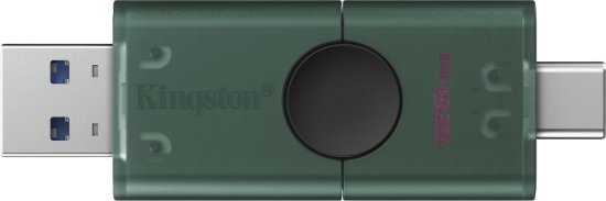 זכרון נייד Kingston DataTraveler Duo 128GB Dual USB-A and USB-C 3.2