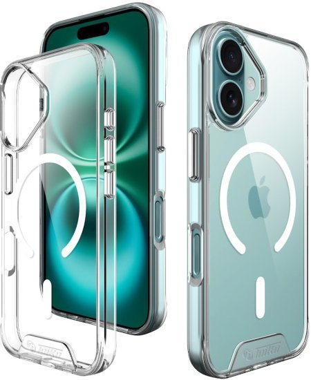 כיסוי Toiko Chiron תומך MagSafe ל- Apple iPhone 17 - צבע שקוף