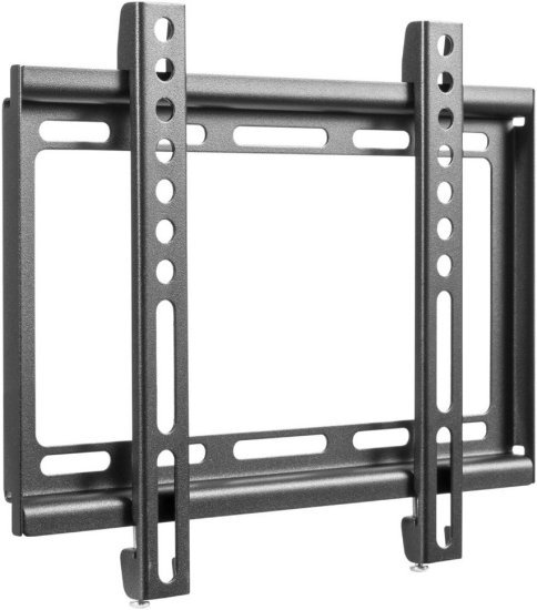 מתקן תלייה צמוד קיר למסכים עד ''49 דגם E200F מבית EAZO - צבע שחור