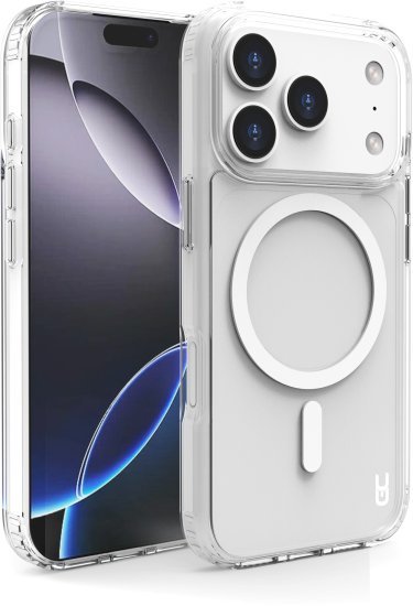 כיסוי Grip Case Crystal תומך MagSafe ל- Apple iPhone 17 Pro - צבע שקוף