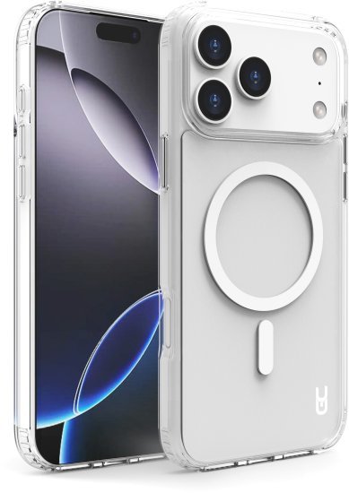 כיסוי Grip Case Crystal תומך MagSafe ל- Apple iPhone 17 Pro Max - צבע שקוף