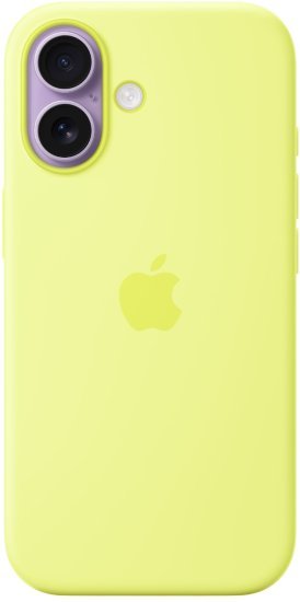 כיסוי סיליקון מקורי ל-Apple iPhone 17 עם חיבור MagSafe - צבע Neon Yellow