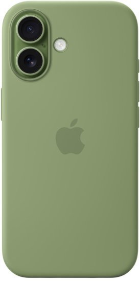כיסוי סיליקון מקורי ל-Apple iPhone 17 עם חיבור MagSafe - צבע Light Moss