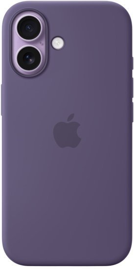 כיסוי סיליקון מקורי ל-Apple iPhone 17 עם חיבור MagSafe - צבע Purple Fog