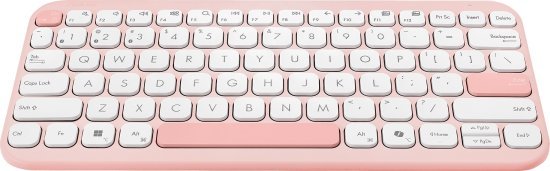 מקלדת Bluetooth אלחוטית שקטה Asus KW100 (Copilot) Marshmallow - צבע Rose Clay