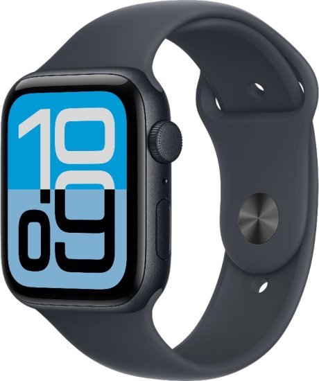 שעון חכם Apple Watch SE 3 GPS 44mm צבע שעון Midnight Aluminium צבע רצועה Midnight Sport Band - גודל M / L