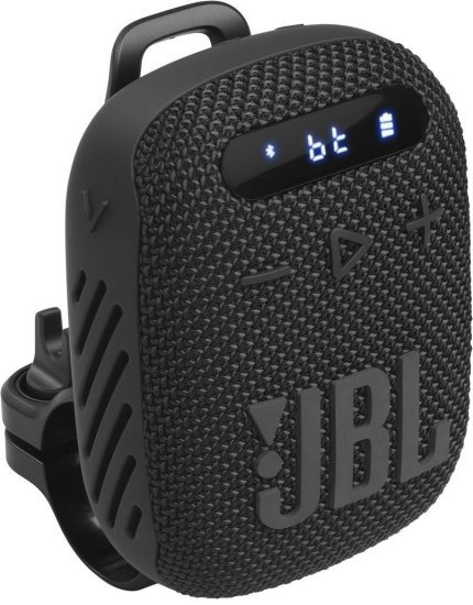 רמקול נייד לאופניים ולקורקינט JBL Wind 3 - צבע שחור