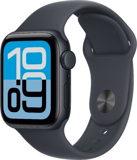 שעון חכם Apple Watch SE 3 GPS + Cellular 40mm צבע שעון Midnight Aluminium צבע רצועה Midnight Sport Band - גודל S / M