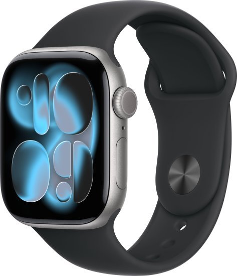 שעון חכם Apple Watch 42mm Series 11 GPS + Cellular צבע שעון Space Gray Aluminium צבע רצועה Black Sport Band גודל רצועה M / L