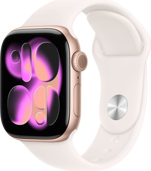 שעון חכם Apple Watch 42mm Series 11 GPS + Cellular צבע שעון Rose Gold Aluminium צבע רצועה Light Blush Sport Band גודל רצועה S / M
