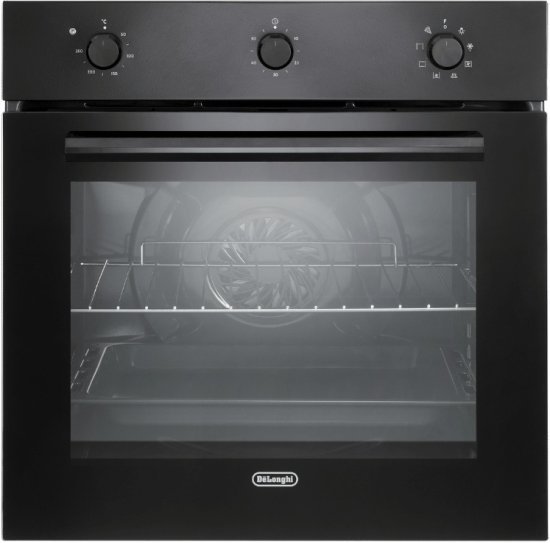 תנור בנוי 65 ליטר 7 תוכניות Delonghi FLM6LN - זכוכית שחורה - שנה אחריות יבואן רשמי על ידי ניופאן