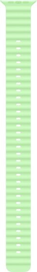 הארכה לרצועת Ocean Band לשעון Apple Watch 49mm צבע Neon Green - Natural Titanium Finish - מידה One Size - הארכה בלבד