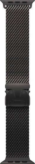 רצועת Titanium Milanese Loop לשעון Apple Watch 49mm צבע Black - מידה Medium