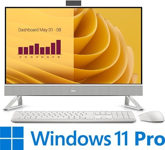 מחשב All-in-One ללא מסך מגע ‎‎Dell AIO EC27250 EC27250-5772 - צבע Pearl White