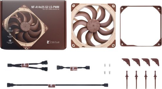 מאוורר למארז 140 מ"מ NF-A14X25 G2 LS-PWM מבית Noctua