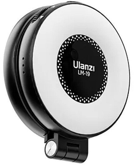 תאורת סלפי מגנטית עם MagSafe דגם LM19 מבית Ulanzi - שחור