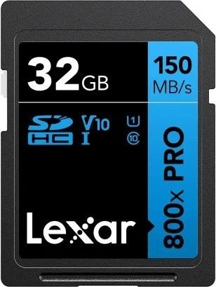 כרטיס זיכרון Lexar SDHC UHS-I 800x Pro UHS-II - נפח 32GB