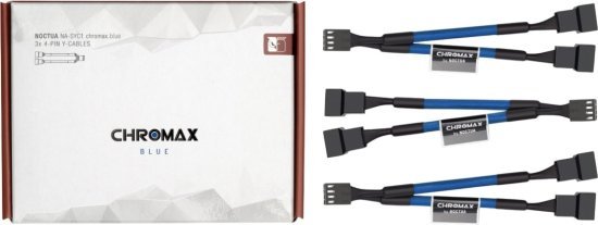 סט 3 כבלי Y למאוורר NA-SYC1 Chromax Blue מבית Noctua - צבע כחול