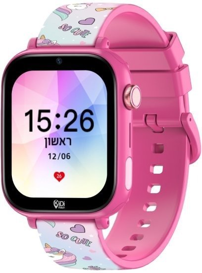 שעון חכם לילדים 4G עם סים מובנה Kidiwatch Sweet - לבנות