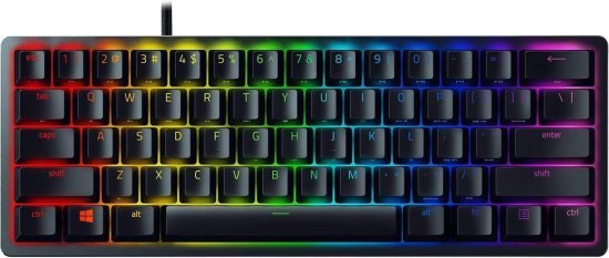 מקלדת גיימרים מכנית Razer Huntsman Mini - סוג מתג סגול קליקי אופטי