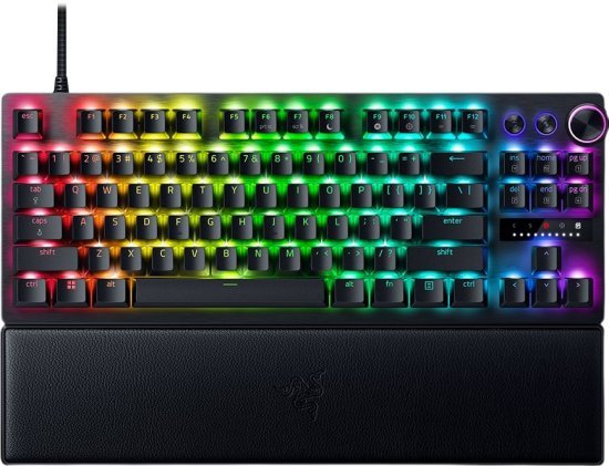 מקלדת גיימרים מכנית Razer Huntsman V3 Pro Tenkeyless - סוג מתג אופטי-אנלוגי עם טווח הפעלה מתכוונן