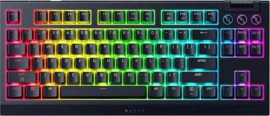 מקלדת גיימרים מכנית אלחוטית Razer BlackWidow V4 Tenkeyless - סוג מתג כתום טקטילי שקט
