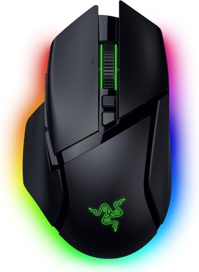 עכבר גיימינג ארגונומי אלחוטי Razer Basilisk V3 Pro 35K - שחור