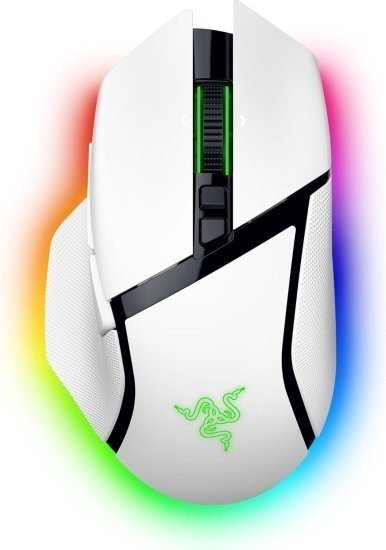 עכבר גיימינג ארגונומי אלחוטי Razer Basilisk V3 Pro 35K - לבן
